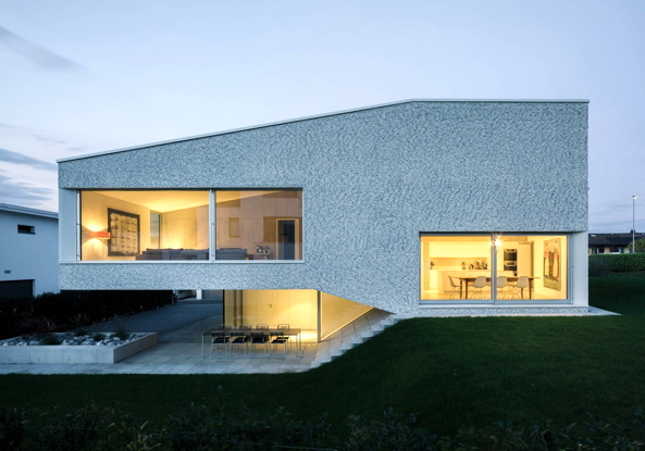 kit architects, Haus in der March, Kanton Schyz, Sichtbeton, Split-Level