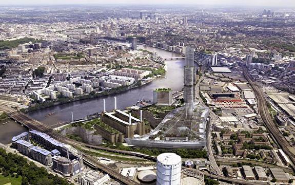 Masterplan fr Battersea-Kraftwerk in London