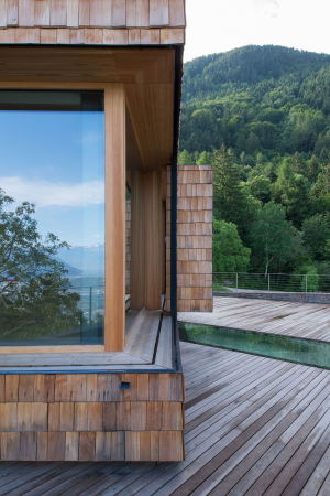 Liefers, Laives, Italien, Italy, Elisabeth und Helmut Uhl Stiftung, Wissenschaft, Non profit organization, kologische Nachhaltigkeit, modostudio, Wettbewerb, Holz, Bolzano, lokale Bauweise, Tradition, Forschung, Abriss, Lrchenschindel, Porphyrstein