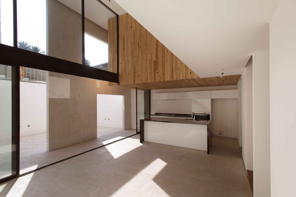 Wohnungsbau, 169 Amsterdam, JSa, Mexiko, Mexiko-Stadt, doppelte Fassade, Beton, Glas, Holz, Pinienholz