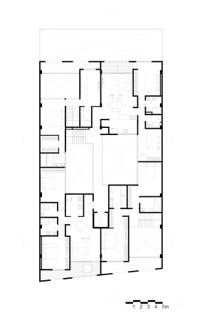Wohnungsbau, 169 Amsterdam, JSa, Mexiko, Mexiko-Stadt, doppelte Fassade, Beton, Glas, Holz, Pinienholz