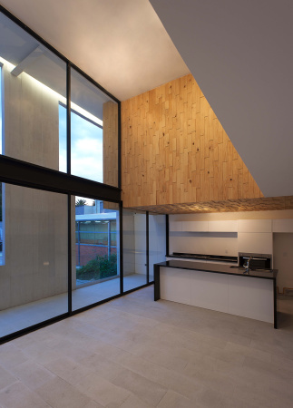 Wohnungsbau, 169 Amsterdam, JSa, Mexiko, Mexiko-Stadt, doppelte Fassade, Beton, Glas, Holz, Pinienholz