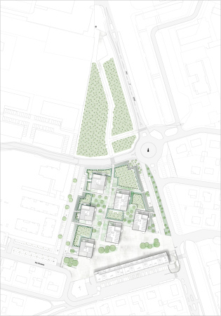 Square Maimat; Sozialwohnungsbau; Frankreich; PPA Architectures; Toulouse; Loggien; Lrchenholz; Wohnpark; 60er Jahre Wohnsiedlung; Abriss; Neubau