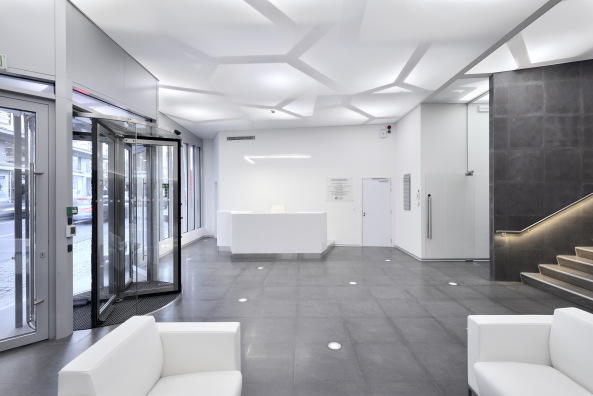 Georges De Kinder, Parlement Francophone Bruxellois, Paradise Architecture, SKOPE, Rue du Lombard, 77, 100 Bruxelles, PFB Brssel, Parlament, Parliament, Brussels, Brussels French Speaking Parliament, Region, Glasfassade, Libelle, Voronoids, Kubus, Glaskubus, Erweiterung, Brogebude, Stadtrat, Rathaus