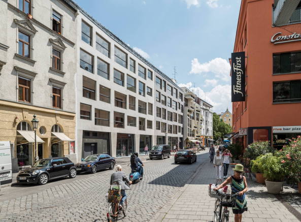 Gerhard Matzig, M�nchner Freiheit, Feilitzschstrasse 7 � 9, Neubau Wohnanlage, Gesch�ftsr�ume, M�nchen, 2014, Loggien, HIH Hamburgische Immobilien Handlung, brixx Projektentwicklung, Wohnhaus. Altstadt, M�nchner Sieben, Schwabinger Sieben, Betonfassade, D�mmbeton,  J�rgen Seifert, Kupferschmidt Architekten, Schwabinger 7