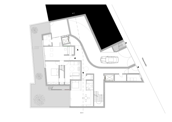 Wohnhaus in Berlin, Living in Berlin, Berlin-Mitte, Waisenstrae, Berliner Block, Wohnhuser an der alten Stadtmauer, altes Berlin, old berlin, Maisonette, Townhouse, Sohrab Zafari, Atelier Zafari, Japan, Persien, Lcke, Grundstck, Neubau, Wohnungsbau, Brandwand, Junge Architekten, Wohnen mit Pool, Dachteressae, Licht, Luft, new buildings in berlin, walls, windows, german architecture, best architects, Putz, Wrmedmmung, density