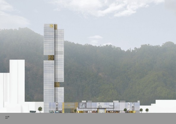 Shenzhen, China, OMA, Rem Koolhaas, CCTV, Essence Financial Building, new buildings, architecture, architects, Bauboom in Asien, Ole Scheeren, Prince Plaza, David Gianotten, Einschnitt, Aussicht