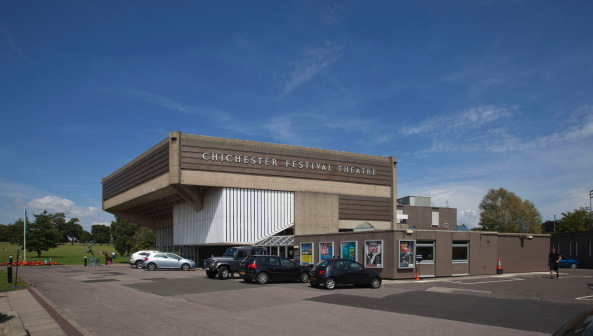 Chichester Festival Theatre, Haworth Tompkins, Powell and Moya, Theaterbau, Sichtbeton, Moderne, Umbau, concrete, renewal, modernism