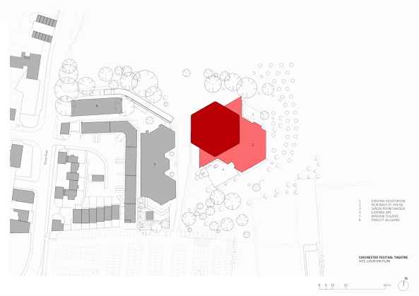 Chichester Festival Theatre, Haworth Tompkins, Powell and Moya, Theaterbau, Sichtbeton, Moderne, Umbau, concrete, renewal, modernism