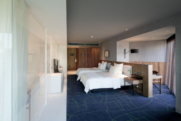 Le Meridien Zhengzhou, Hotel, Hochhaus, Neri&Hu Design and Research Office, Central China, Glasfassade, Rahmenwerk, Marmor, South Architectural Design Institute, Lyndon Neri & Rossana Hu, Shanghai, Bauboom, Luxushitel, Rahmenwerk, Christine Neri, 1188 Zhongzhou Avenue, Normalgeschoss, Pedro Pegenaute