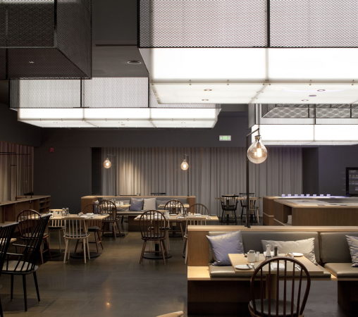 Le Meridien Zhengzhou, Hotel, Hochhaus, Neri&Hu Design and Research Office, Central China, Glasfassade, Rahmenwerk, Marmor, South Architectural Design Institute, Lyndon Neri & Rossana Hu, Shanghai, Bauboom, Luxushitel, Rahmenwerk, Christine Neri, 1188 Zhongzhou Avenue, Normalgeschoss, Pedro Pegenaute