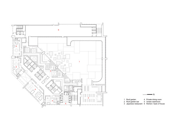 Le Meridien Zhengzhou, Hotel, Hochhaus, Neri&Hu Design and Research Office, Central China, Glasfassade, Rahmenwerk, Marmor, South Architectural Design Institute, Lyndon Neri & Rossana Hu, Shanghai, Bauboom, Luxushitel, Rahmenwerk, Christine Neri, 1188 Zhongzhou Avenue, Normalgeschoss, Pedro Pegenaute