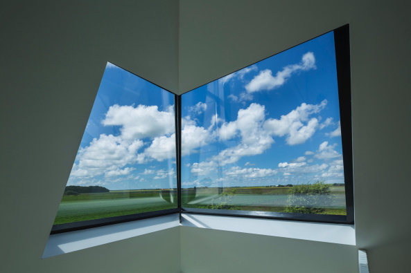 Sommerhaus, Texel, Benthem Crouwel, halbes Walmdach, Fischernetz