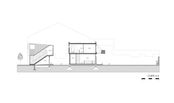 HM.Arquitectos Fernando Hitzig, Leonardo G. Militello, Buenos Aires, Wohn- und Atelierhaus, Sichtbeton