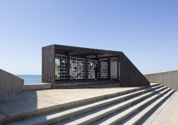 NAS architectures; Pavillon; breath box; Strand; La Grande Motte; Mittelmeer; Paul Kozlowski; Photoarchitecture; Festival of Lively Architecture