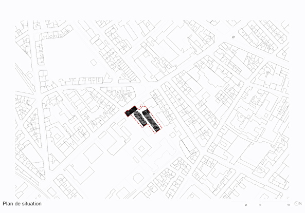 Babled Nouvet Reynaud Architectes, Rue Vaugirard, Paris, 15. Arrondissement, Studentenwohnheim, condominium, Aluminium, Fassade, Perforation, Paris, Frankreich