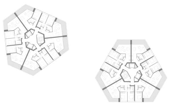 David Chipperfield Architects, Karakusevic Carson Architects, London, Hackney, Wohnhochhuser, residential high rise