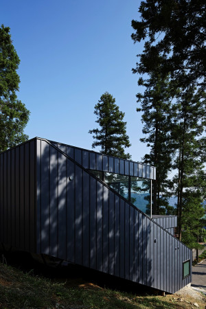 Raizan-forest, Rhythmdesign, Itoshima, Fukuoka, Japan, Haus am Hang, hill