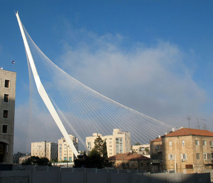 Calatrava-Brcke in Jerusalem eingeweiht