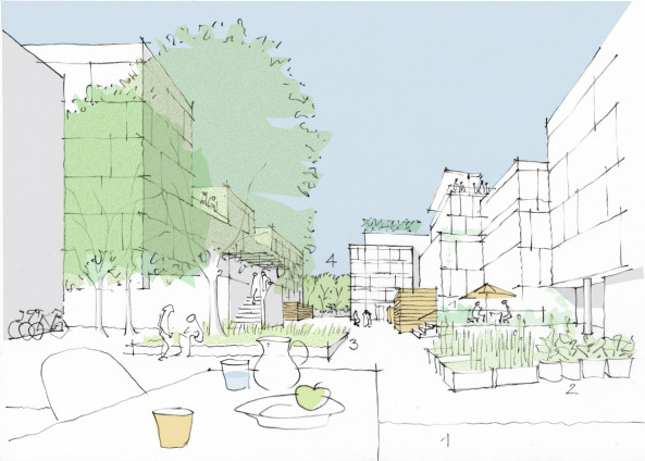 Wettbewerb Bayernkaserne, M�nchen, Freimann, Dudler, Hilmer Sattler Albrecht, Konversion