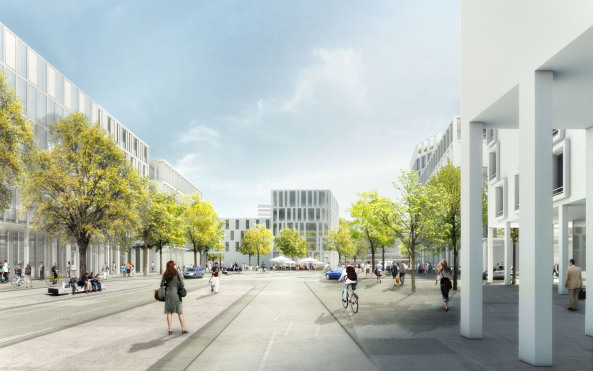 Wettbewerb Bayernkaserne, M�nchen, Freimann, Dudler, Hilmer Sattler Albrecht, Konversion