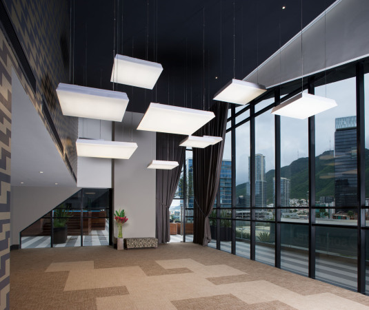 GLR arquitectos, Gilberto L. Rodrguez, Magma Towers, Monterrey, Nuevo Len, Mxico, Mexiko Stadt, Fassade, Monolith, Wohnungsbau, gemischte Nutzung, Wohnturm, Dachgarten, Fitnessstudio, Pool, Loft, penthouse, Penthaus, Balkon