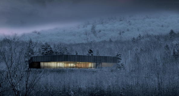 Residence Roy-Lawrence, Chevalier Morales Architectes, Sutton, Quebec, Kanada, Einfamilienhaus, Schweizer Chalet, Holzbau, residence, Canada, timber, mountains