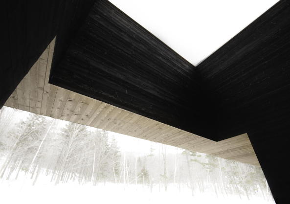 Residence Roy-Lawrence, Chevalier Morales Architectes, Sutton, Quebec, Kanada, Einfamilienhaus, Schweizer Chalet, Holzbau, residence, Canada, timber, mountains