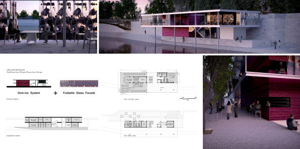 Pedro Manuel Ara�jo, Michael Oliveira,Tomas Ghisellini, Andrea Andreotti, Nicola Cataldo, joon Bom Shim, Frank Dittel, Andreas Bl�dow, Vera K�lblin, Belinda Pradella, Szymon Nowakowski, Jedrzej Pawlaczyk, Dorota Piechocinska, Alan Lau, Sand Helsel, Vivian Johnny, Kwang Min Lee, Jae Hyun Kim, Hyung Gyu Kim, Kenny Kim, Luiz Eduardo Lupatini, Hideaki Nishimura, Oliwia Stachowska, Anna Sokalska, Champagnerbar, Paris, Pont des Arts, Br�cke, Wettbewerb, Studentenwettbewerb, Pavillon, Glaskasten, Pariscope, Architectural Competition, Concours d'Architecture, Studenten, Architekturwettbewerb, Ideenwettbewerb, Alkohol, Cocktails, Dekadenz, River Champagne Bar, France, Frankreich, Seine, AC-CA