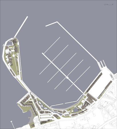 Emre Arolat Architects, T�rkei, Bodrum, Yalikavak Palmarina, Yachthafen, Insel, Wohnungsbau, Hafen, Lokalcholorit, Kalkstein, travertin, turkey, housing, marina, Einkaufszentrum, shopping center, Glas