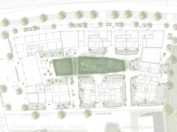 Hannover, Wettbewerb, Podbielskistr., Mller Reimann, Ziegelfassade, Bro, Wohnen, competition, office, housing, brick facade