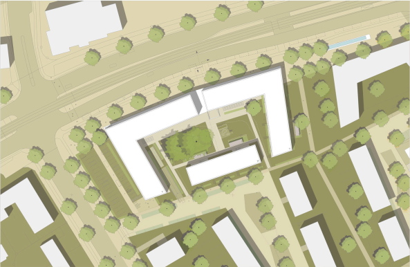 Hannover, Wettbewerb, Podbielskistr., Mller Reimann, Ziegelfassade, Bro, Wohnen, competition, office, housing, brick facade