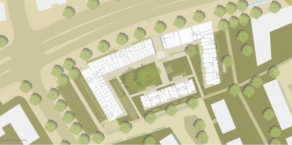 Hannover, Wettbewerb, Podbielskistr., Mller Reimann, Ziegelfassade, Bro, Wohnen, competition, office, housing, brick facade