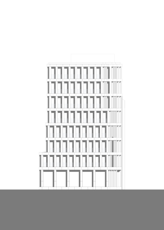 28195, Bremen, Bahnhofstrae 1, Max Dudler, Stadthaus, Georg Schnborn, Malte Meyer, Katharina Penner, Moritz Schrder, Irina Stier, Sebastian Wolf, Stefan Müller, KPS Real Estate, Brohaus, Geschftshaus, Eingangstor, strenge Fassade, Steinfassade, Naturstein, Blockbebauung, Blockrand