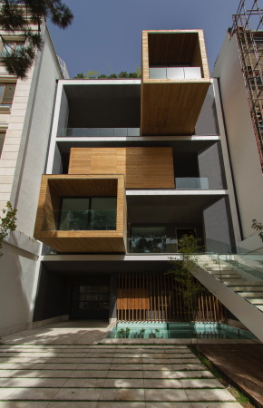 Sharifi-ha-Haus, Teheran, Iran, nextoffice, Einfamilienhaus, drehbare Boxen, one family house, turning boxes