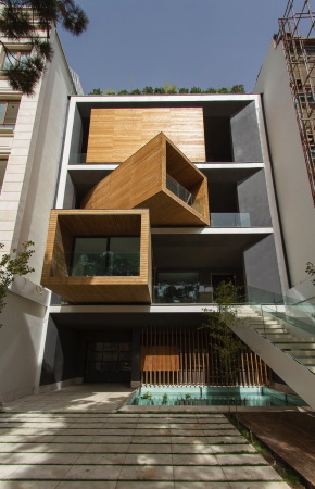 Sharifi-ha-Haus, Teheran, Iran, nextoffice, Einfamilienhaus, drehbare Boxen, one family house, turning boxes