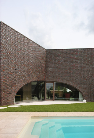 Villa Moerkensheide, De Pinte, Belgien, Dieter de Vos Architecten, Ziegel, brick facade, Belgium