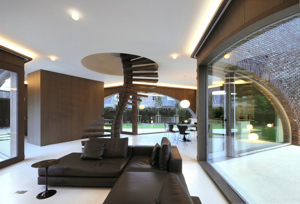 Villa Moerkensheide, De Pinte, Belgien, Dieter de Vos Architecten, Ziegel, brick facade, Belgium