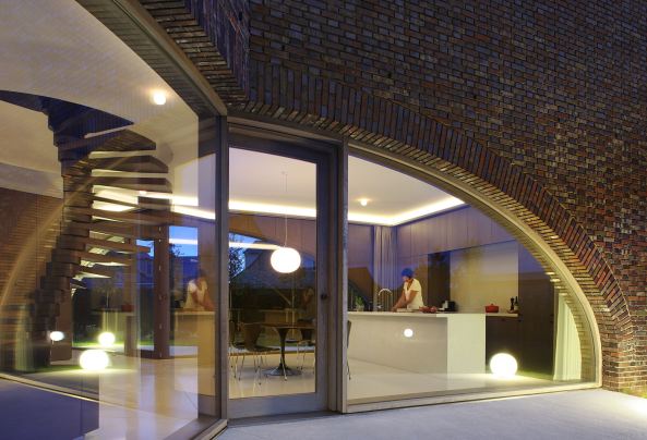 Villa Moerkensheide, De Pinte, Belgien, Dieter de Vos Architecten, Ziegel, brick facade, Belgium