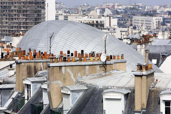 Pathe Foundation, Fondation J�r�me Seydoux Path�, Renzo Piano, Fondation Path�, headquarter, B�rositz, Fassade, Archivgeb�ude, Archiv, Ausstellung, Stiftung Pathe, Transparenz, �ffenlticher Raum, Gew�chshaus, greenhouse, Tageslicht, Garten, Glas, glass, natural light, Filmkunst, cinematographic art