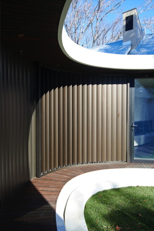 Luigi Rosselli Architects, Subiaco, Oval house, Sydney, Australien, Abbruchziegel, Australia, federation style, recycled brick, timber