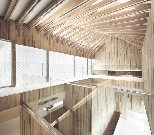 Zahnarztpraxis; von Kohki Hiranuma Architect & Associates; Neubau; Dentistry; Wood; Timber; Holz; wei; Mino; Osaka; Architecutre; Japan; Satoshi Shigeta