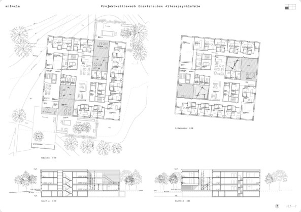 Wettbewerb, St. Urban, Alterspsychiatrie, Schweiz,  Ewa Misiewicz, Blazej Janik,  Proplaning Architekten, Aeschlimann Hasler Partner Architekten,  Oliv Brunner Volk Architekten,  Stefan Huselmann, Schmid Architekten,  Igual & Guggenheim,  Meletta Strebel Architekten,  Masswerk Architekten, Animula, Denkmalpflege, Erschlieung