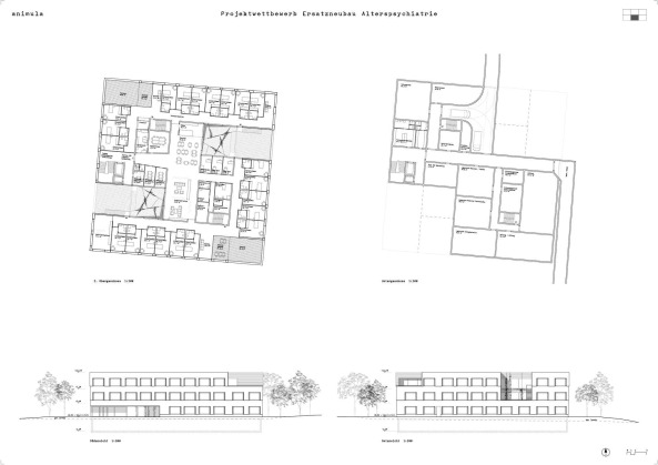 Wettbewerb, St. Urban, Alterspsychiatrie, Schweiz,  Ewa Misiewicz, Blazej Janik,  Proplaning Architekten, Aeschlimann Hasler Partner Architekten,  Oliv Brunner Volk Architekten,  Stefan H�uselmann, Schmid Architekten,  Igual & Guggenheim,  Meletta Strebel Architekten,  Masswerk Architekten, Animula, Denkmalpflege, Erschlie�ung