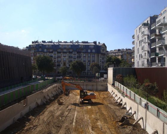 Kempe Thill, Porte de Montmartre, Paris, Sozialer Wohnungsbau, Wintergarten, Baubeginn, construction start, social housing, winter garden