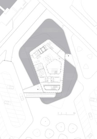 Schiffahrtsamt, Verkehrsbau, Wiel Arets, Jan Bitter, Bettina Kraus, Jan Bitter, Brogebude, Glasfassade, Schleuse, Schiff, Julius Klatte, Harold Hermans, Rob Willemse, Office, Maasbracht, Regiocentrale Zuid, Dutch, Belgian, Niederlande, Belgien, headquarters, water traffic control, Wasserwege, Kanal, Bassin, Wasserbassin, Netherlands, Rijkswaterstaat, Aussicht, Wasserlandschaft