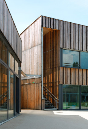 DFA Dietmar Feichtinger, Schulzentrum Albert Camus, Coulaines, Holz, school centre, wood, timber