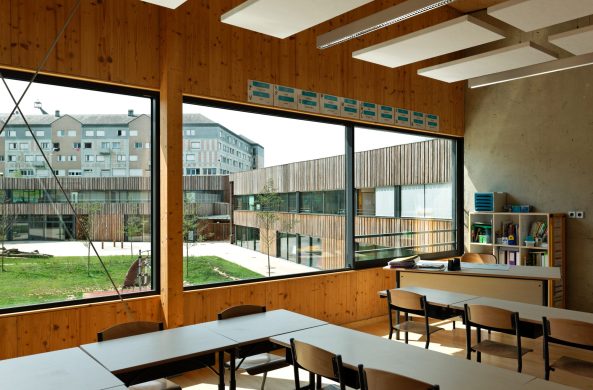 DFA Dietmar Feichtinger, Schulzentrum Albert Camus, Coulaines, Holz, school centre, wood, timber