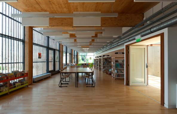 DFA Dietmar Feichtinger, Schulzentrum Albert Camus, Coulaines, Holz, school centre, wood, timber