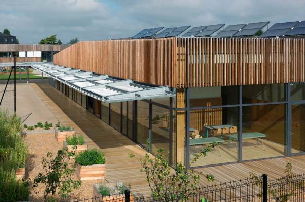 DFA Dietmar Feichtinger, Schulzentrum Albert Camus, Coulaines, Holz, school centre, wood, timber
